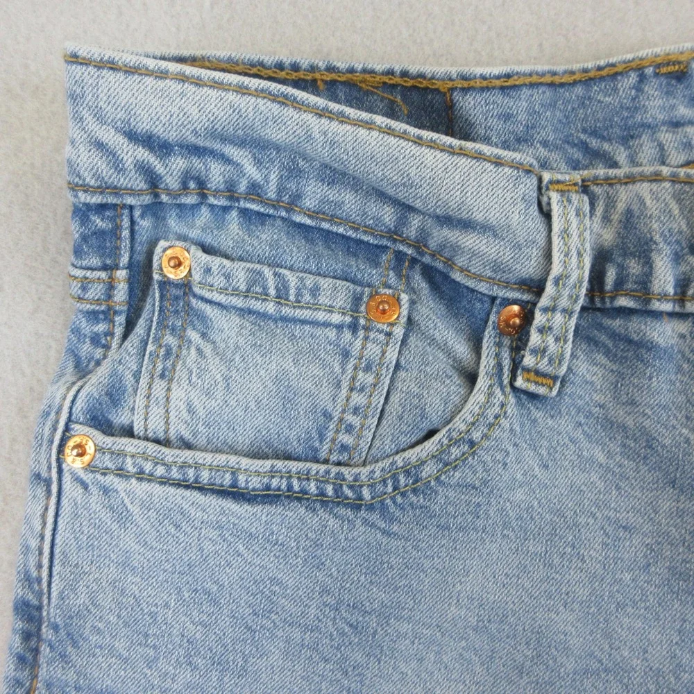 Levis 445 Shorts Mens 29 Light Blue Denim Casual Stretch Jean Shorts